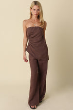 MARITZA WIDE-LEG LINEN PANTS
