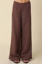 MARITZA WIDE-LEG LINEN PANTS