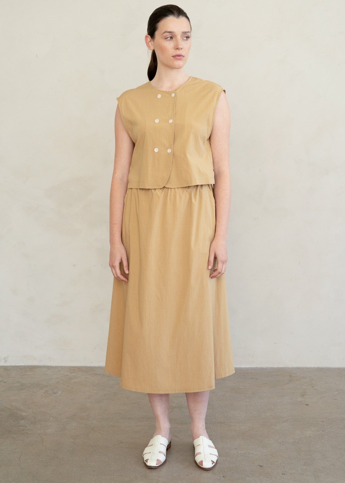 MELANIE SLEEVELESS MIDI DRESS