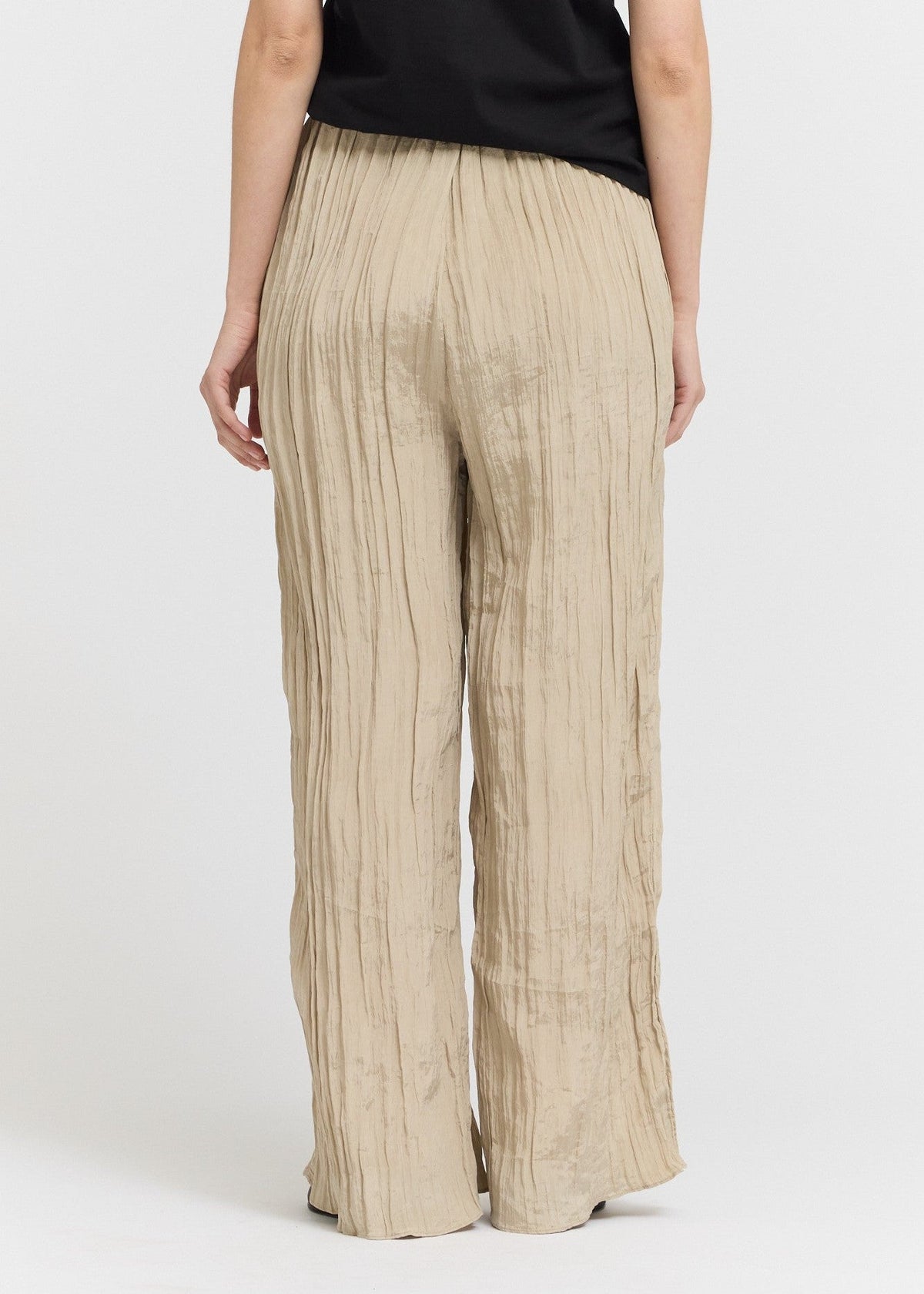 CHLOE CRINKLE SMOCKED PANTS