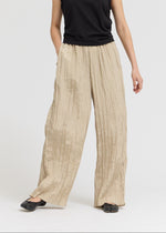 CHLOE CRINKLE SMOCKED PANTS