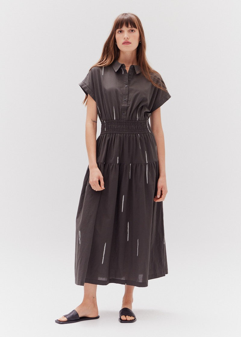 ALEXA COTTON PRINT SHIRT DRESS