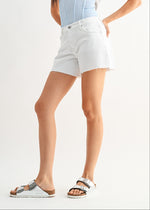 STELLA WHITE DENIM SHORTS