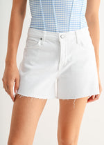 STELLA WHITE DENIM SHORTS