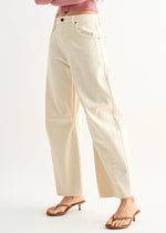 REEMA ALMOND BARREL JEANS