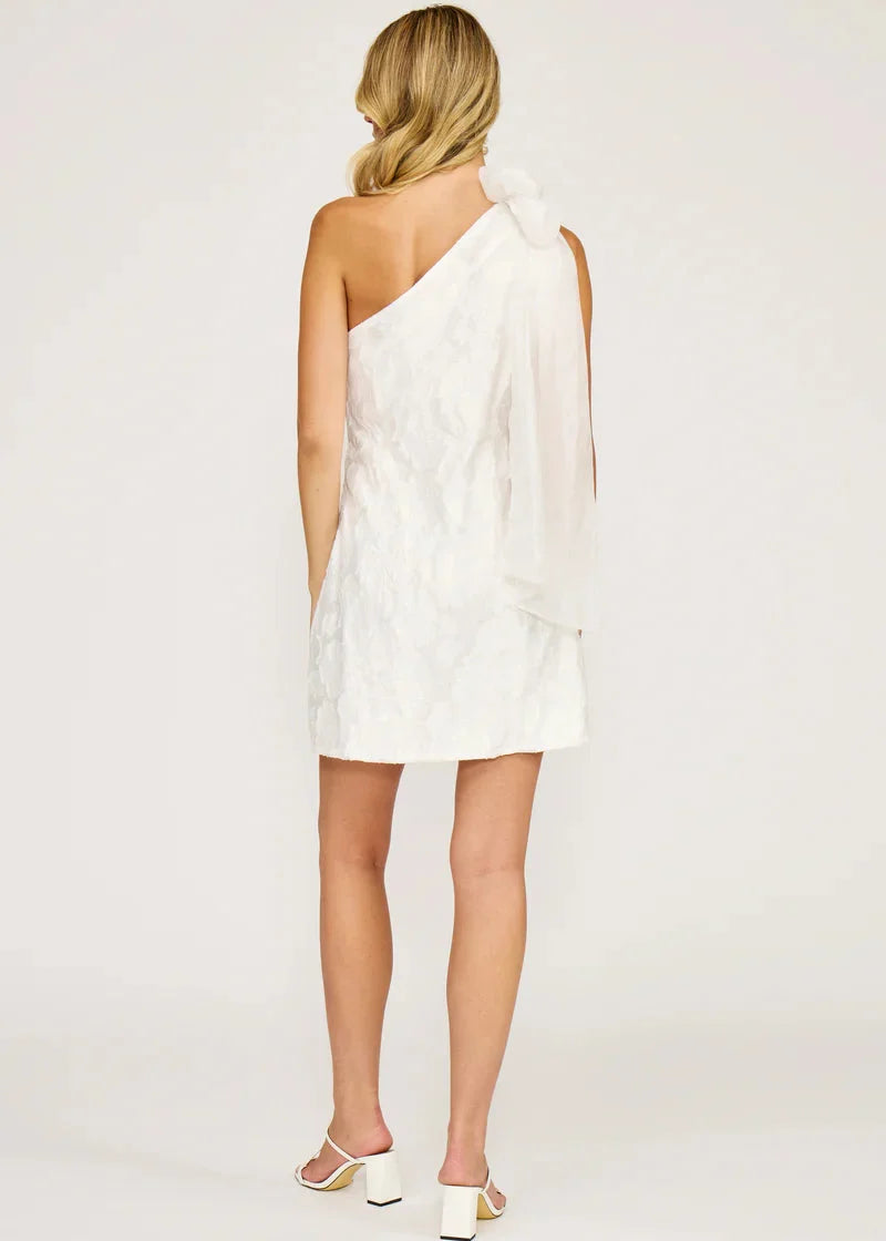 MERCY ONE-SHOULDER MINI DRESS