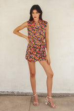 VALERIE SHAWL LAPEL ROMPER