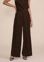 REGINA BROWN SATIN PANT