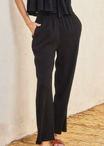 LUNA CRINKLED PULL-ON PANTS
