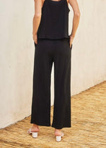 LUNA CRINKLED PULL-ON PANTS