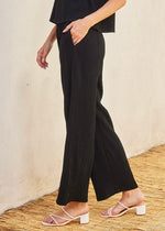 LUNA CRINKLED PULL-ON PANTS