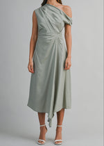 ANA ONE-SHOULDER MIDI DRESS