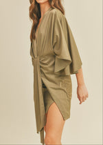 DAKOTA DRAPED MINI DRESS