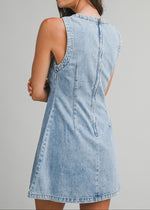 AUDREY DENIM MINI DRESS
