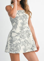 VICTORIA JACQUARD MINI DRESS