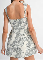 VICTORIA JACQUARD MINI DRESS