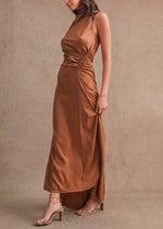 SARAH SATIN MAXI DRESS