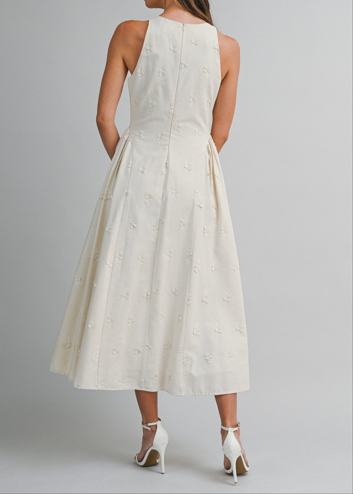 ANASTASIA SLEEVELESS MIDI DRESS
