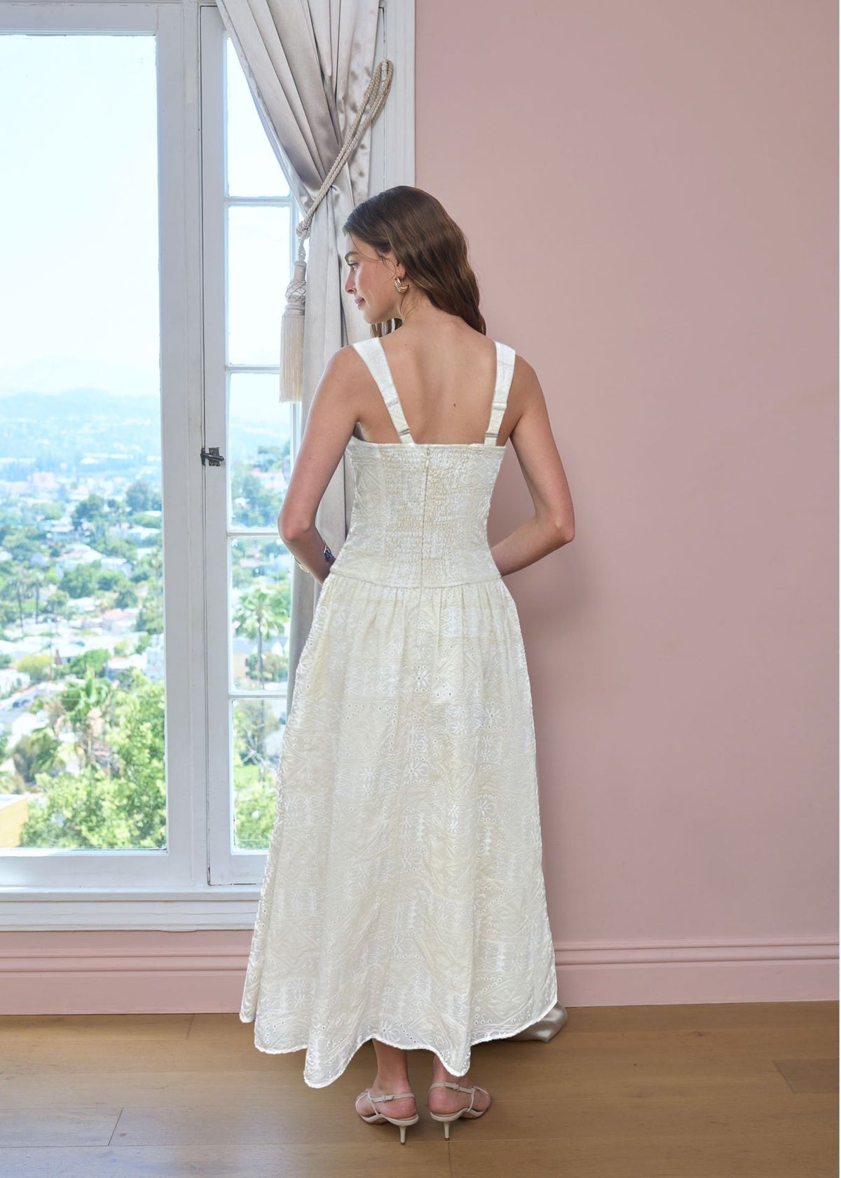 AUBREY EMBROIDERED MAXI DRESS