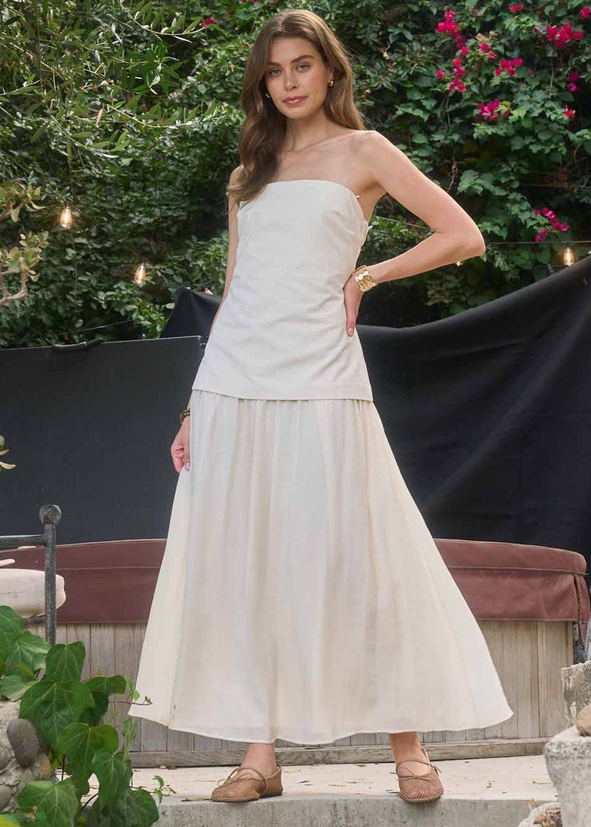 KAROL STRAPLESS MAXI DRESS