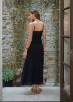 LUNA SHIRRED MIDI DRESS