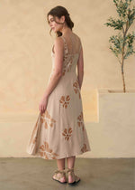 DAHLIA EMBROIDERED MIDI DRESS