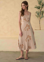 DAHLIA EMBROIDERED MIDI DRESS