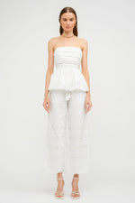 MANDY BIARRITZ EMBROIDERED PANTS