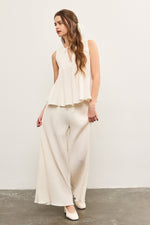 MONICA WIDE-LEG PANTS