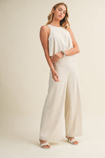 ALEXIA SLEEVELESS LINEN JUMPSUIT