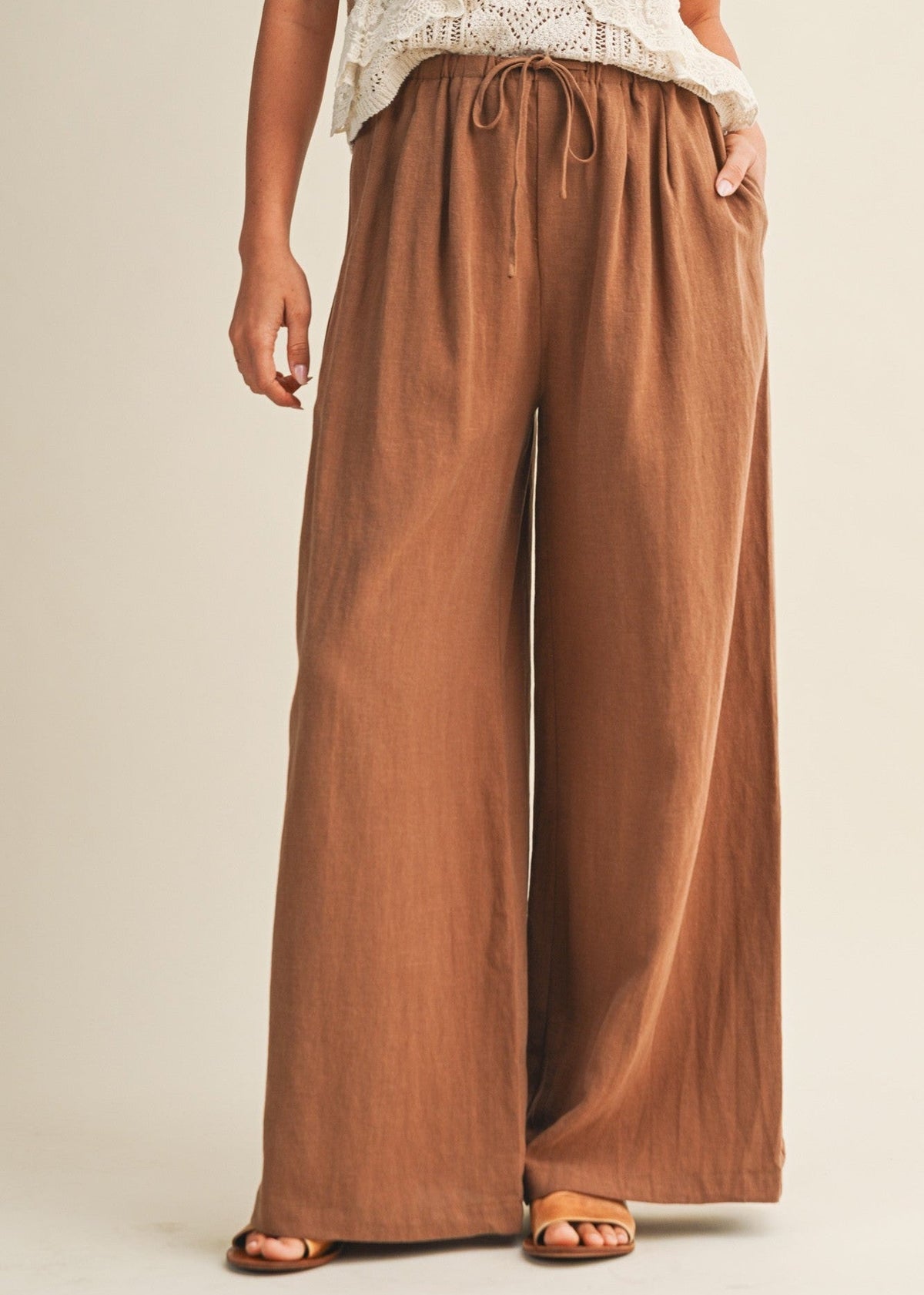 MAKAELA WIDE-LEG PANTS