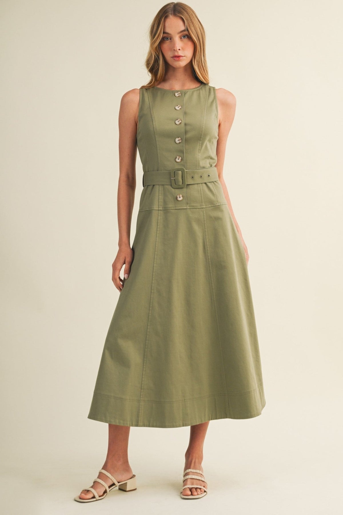 HELENA SLEEVELESS MIDI DRESS