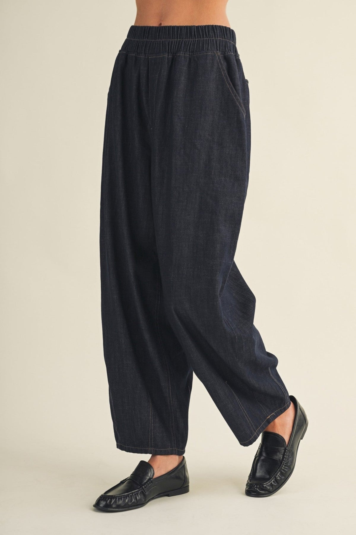 RAMONA WIDE-LEG DENIM PANTS