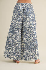 EVIE GEOMETRIC PALAZZO PANTS