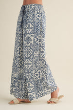 EVIE GEOMETRIC PALAZZO PANTS