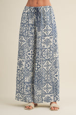 EVIE GEOMETRIC PALAZZO PANTS