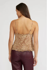 CAMILA CHEETAH RUFFLE TANK