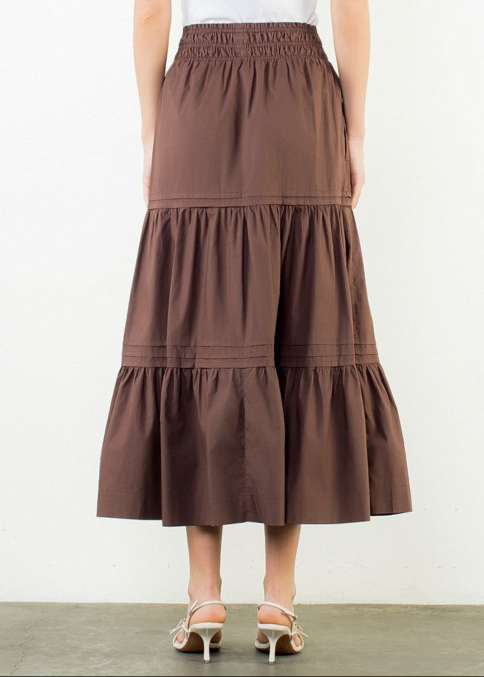 ADDIE MAXI TIERED SKIRT