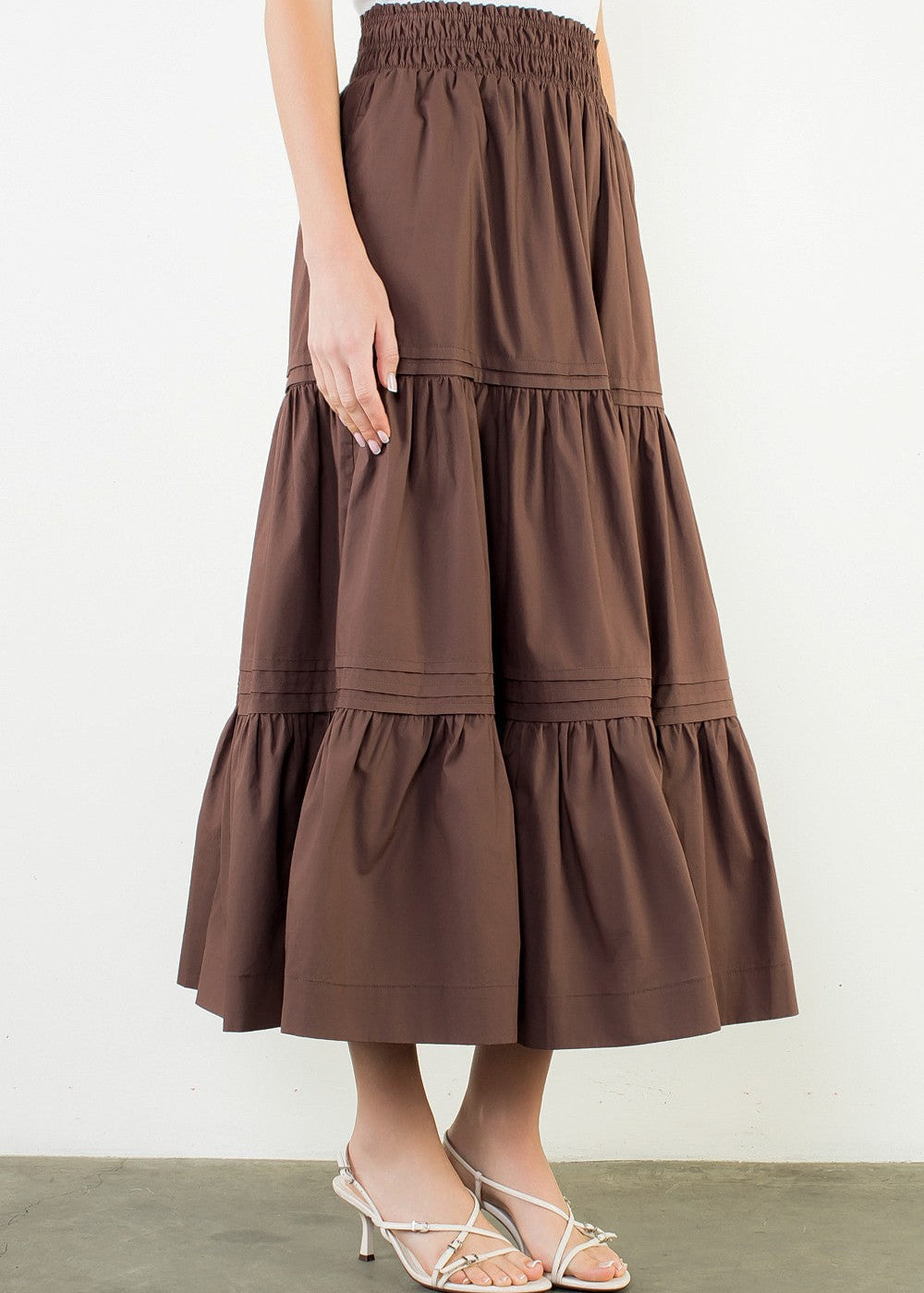 ADDIE MAXI TIERED SKIRT