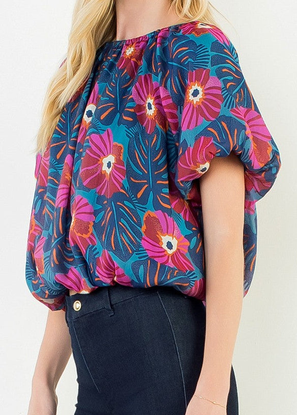 SABRINA BUBBLE HEM TOP
