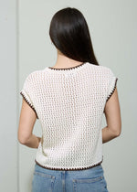 LOLA SHEER CROCHET TOP