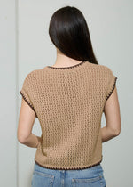 LOLA SHEER CROCHET TOP