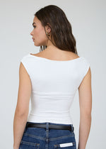 KELSEY BOAT NECK TOP