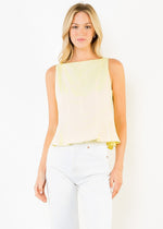 STEPHANIE SLEEVELESS PEPLUM TOP