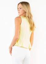 STEPHANIE SLEEVELESS PEPLUM TOP