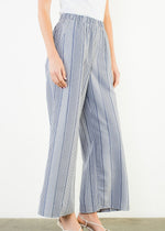 CLEO STRIPED WIDE-LEG PANTS
