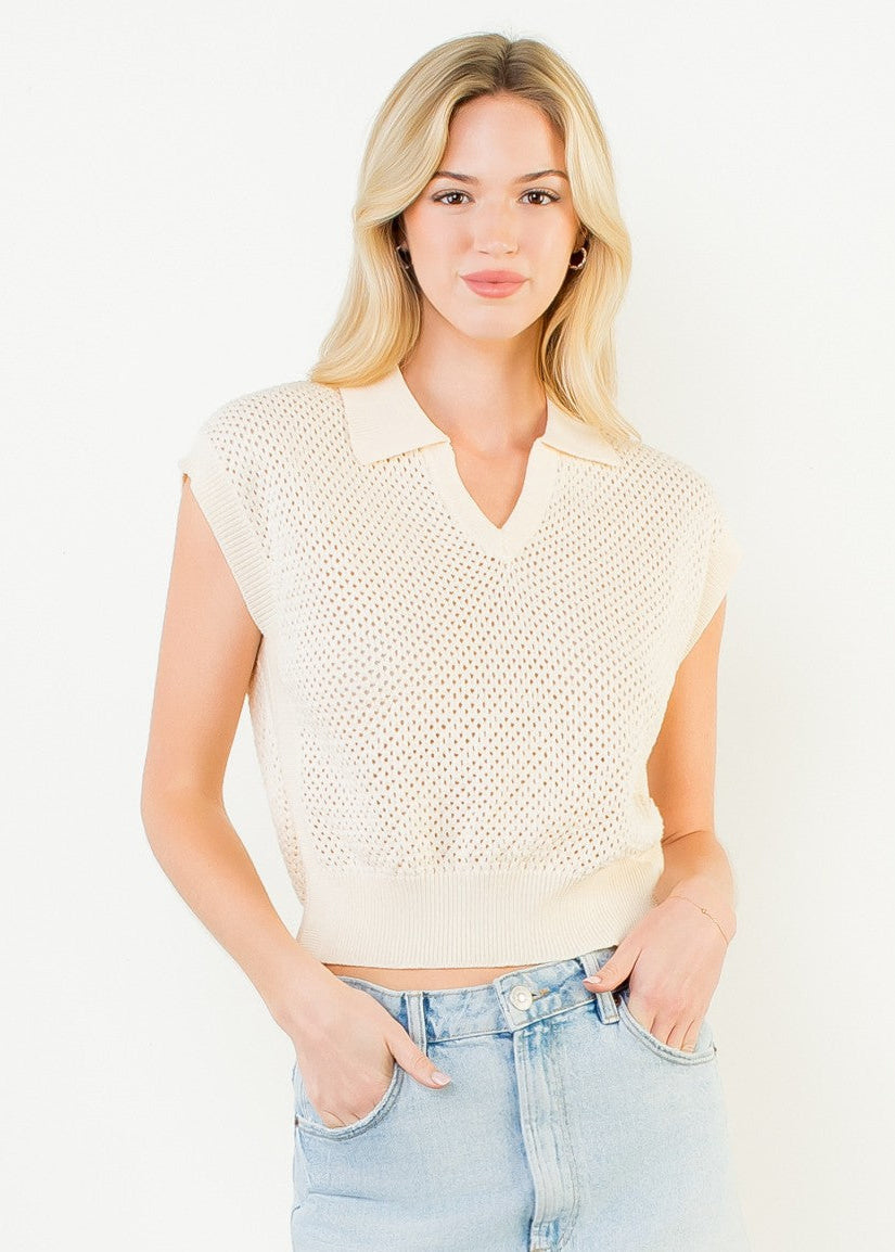 IVY SLEEVELESS KNIT TOP
