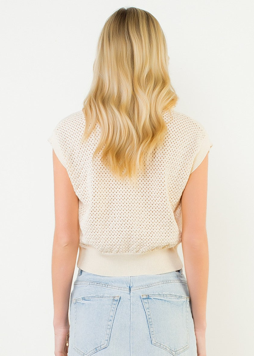 IVY SLEEVELESS KNIT TOP